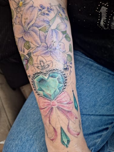 Customer photo review of Painless Tattoo Numbing Cream