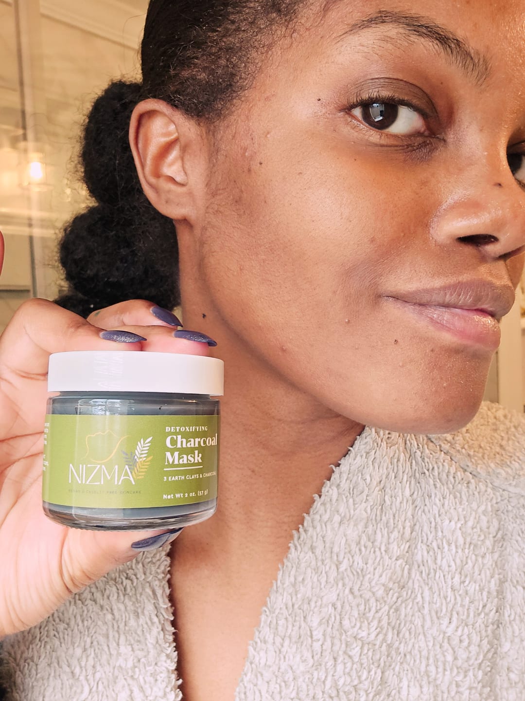 Customer photo review of Detoxifying Charcoal Mask