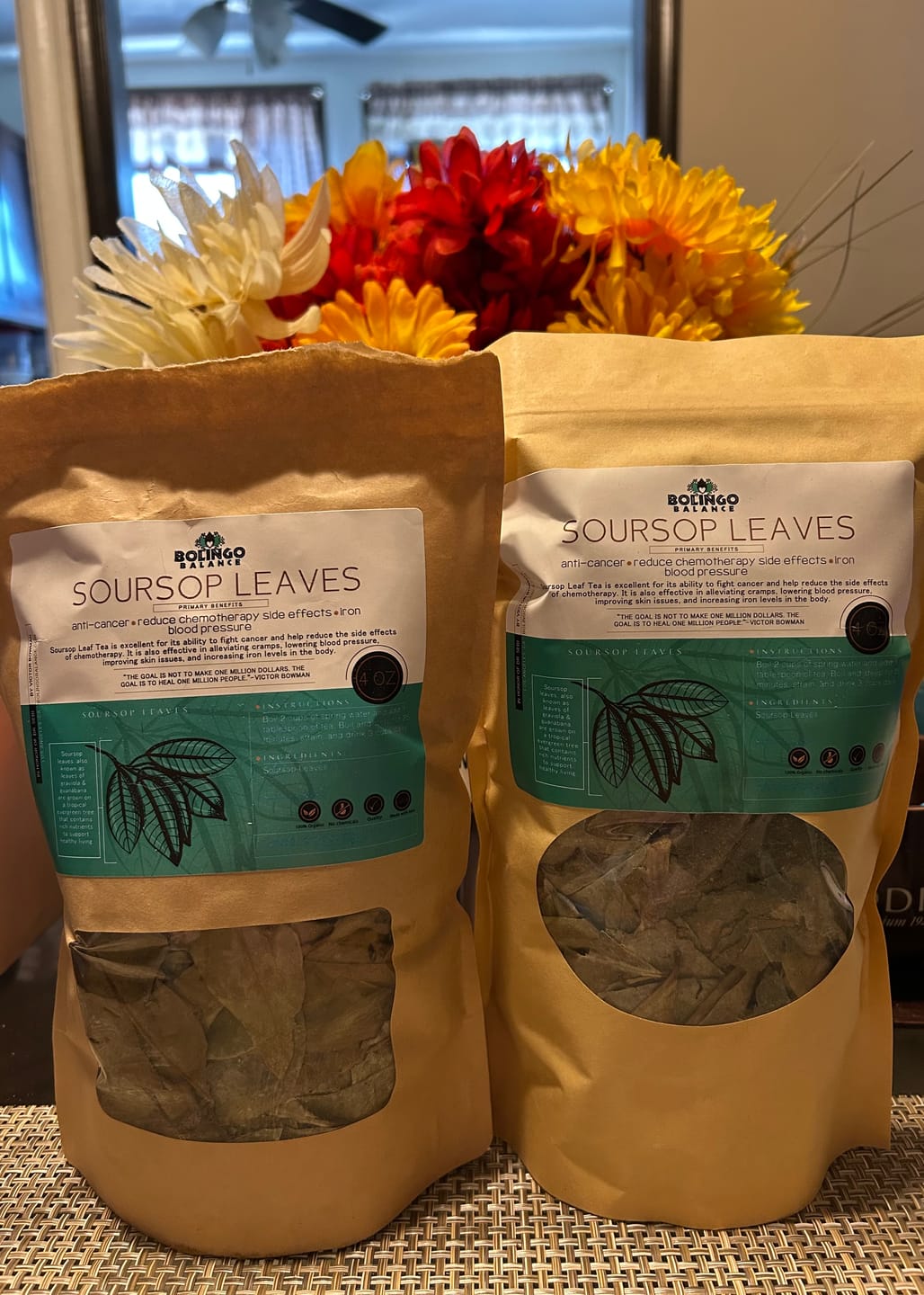 Customer photo review of SOURSOP LEAVES