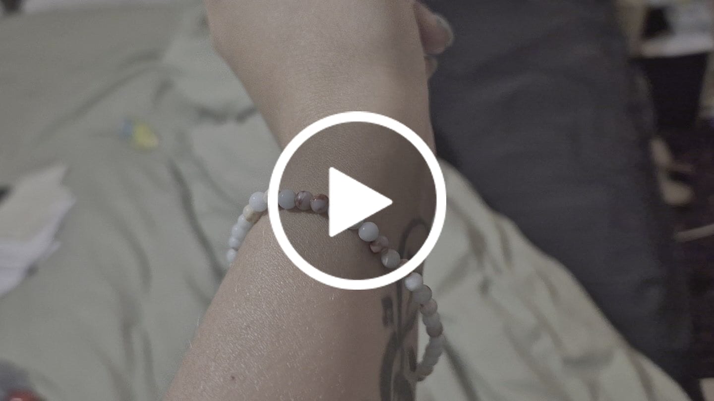Customer video review of Stability - Blue Imperial Jasper Crystal Bracelet