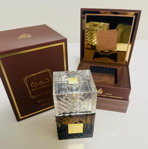 Customer photo review of Khamrah Qahwa Lattafa Perfumes 100ml
