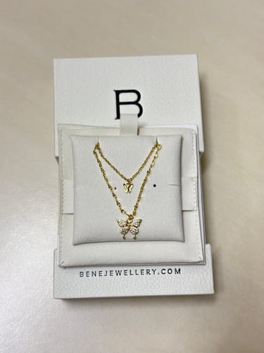 Customer photo review of Callie Butterfly Necklace