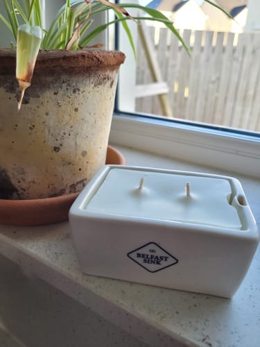 Customer photo review of Glasshouse | Mini Belfast Sink Candle Refill