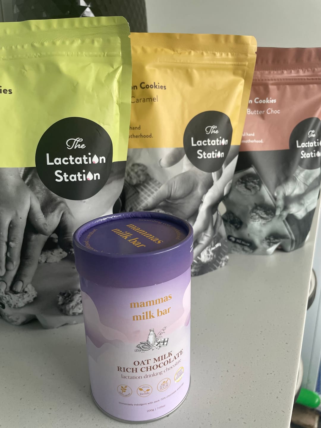 Customer photo review of *NEW* Lactation Oat Milk Rich Chocolate