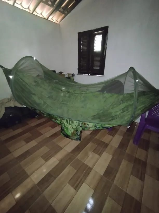 Customer photo review of Camping-Hängematte mit Moskitonetz