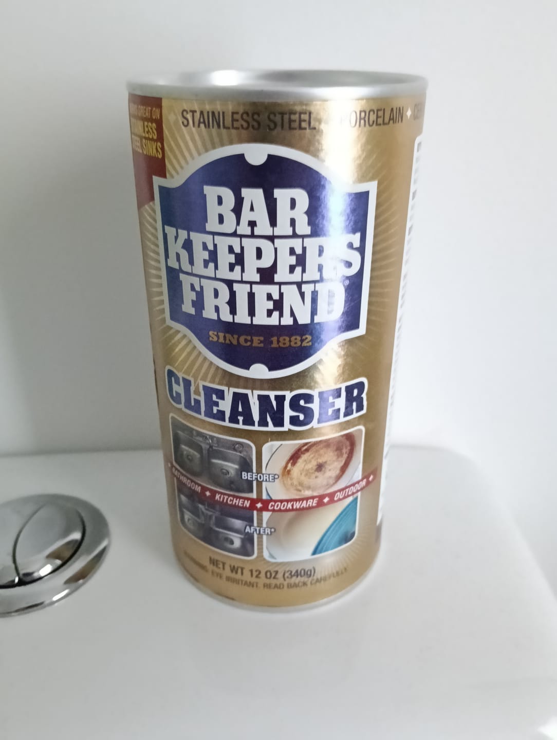 Customer photo review of Bar Keepers Friend Cleanser 340g