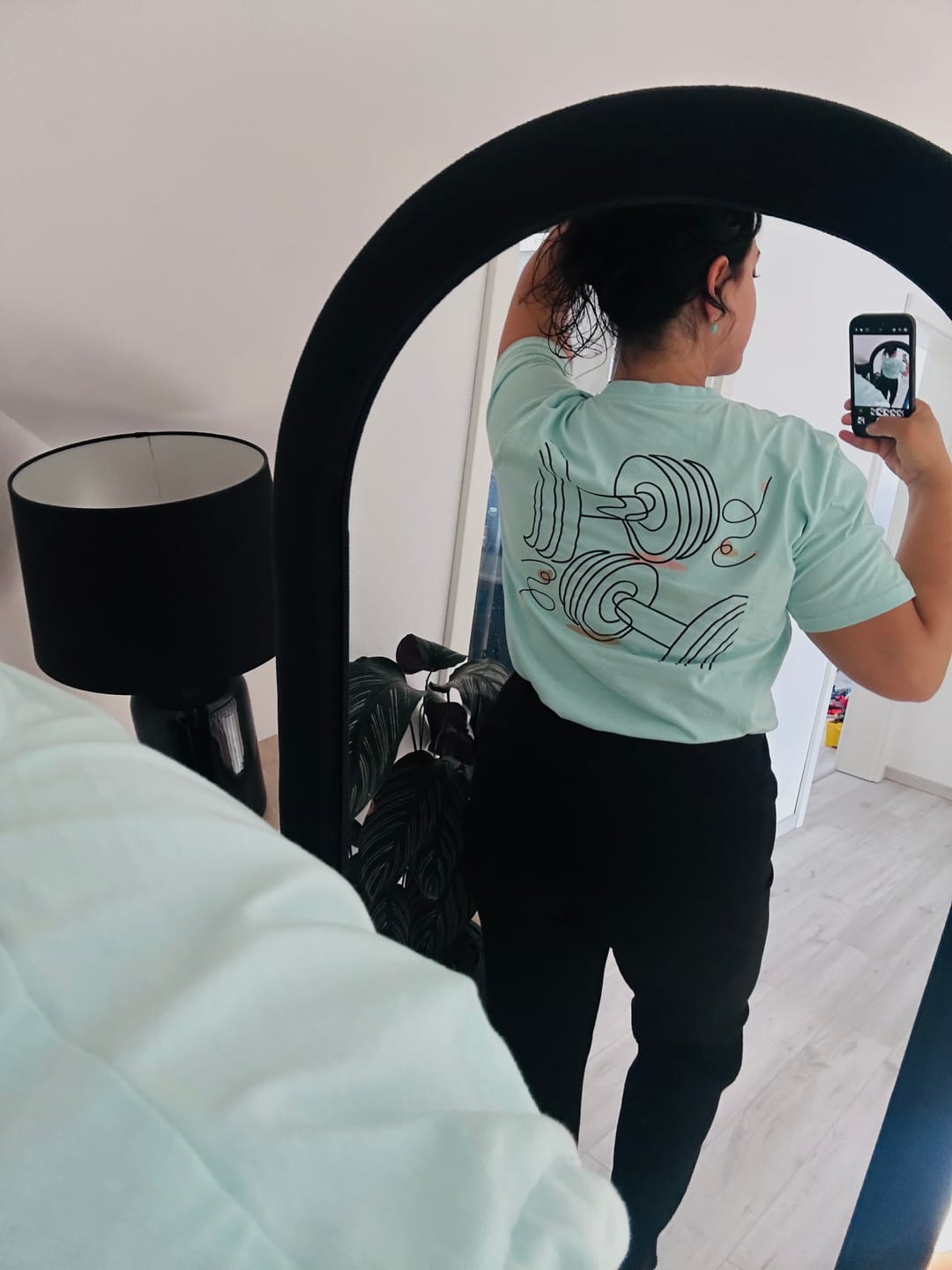 Customer photo review of Dumbbells Tee