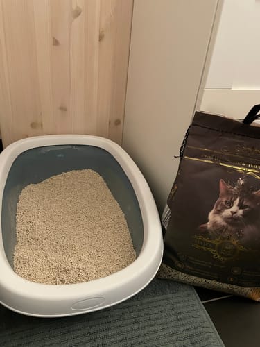 Customer photo review of Naturreines Katzenstreu