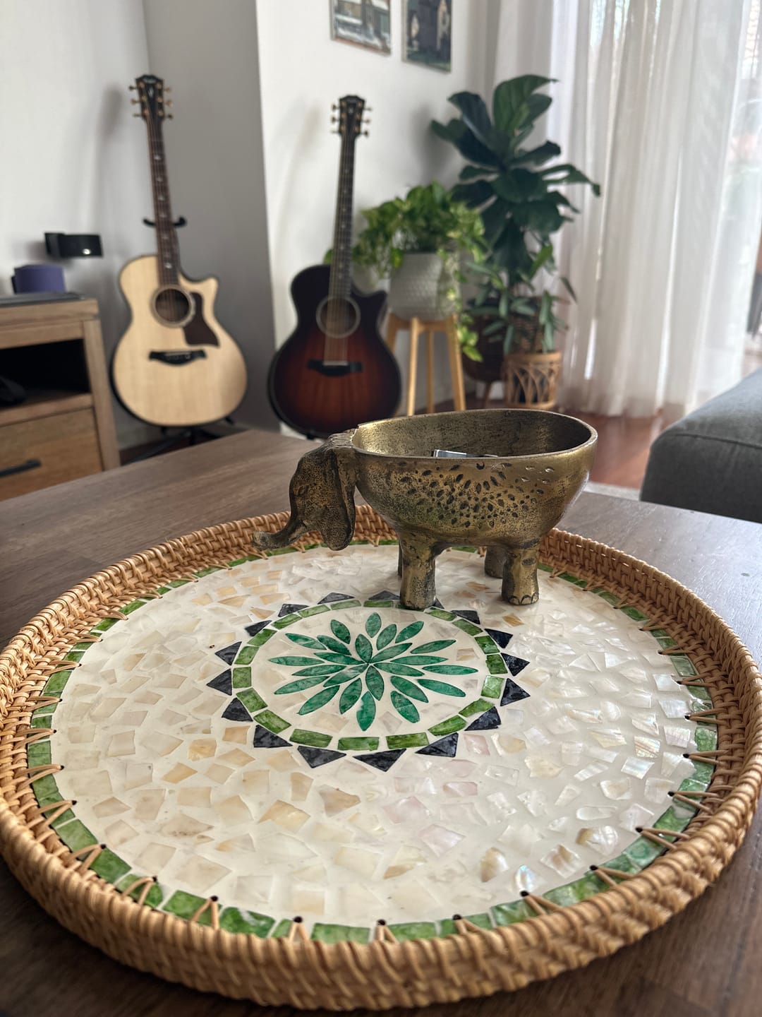 Customer photo review of Oasis Large Rattan Tray