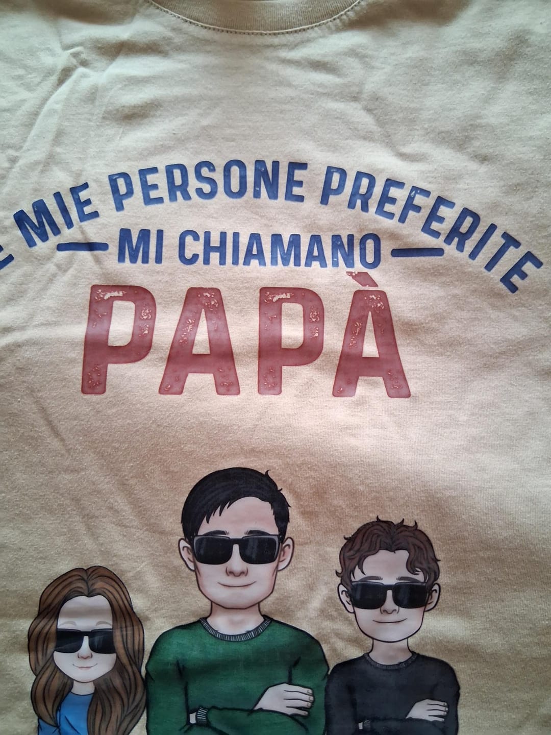 Customer photo review of Le mie persone preferite mi chiamano papà - Maglietta per genitori