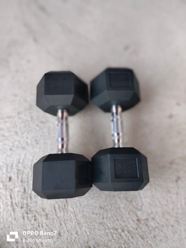 Customer photo review of Par de Mancuernas Hexagonales 2.5 a 17.5 KG IRONSIDE
