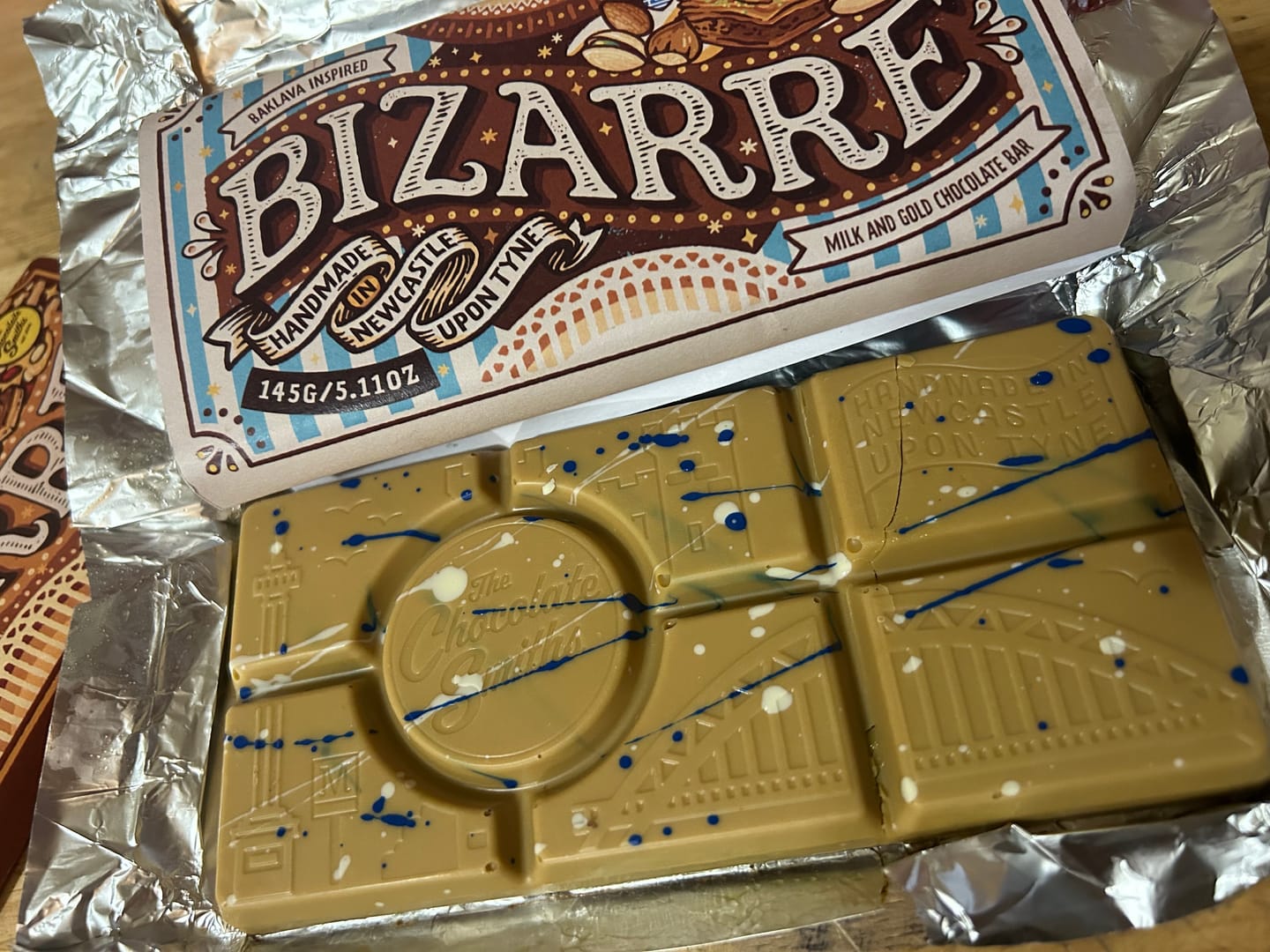 Customer photo review of Baklava Inspired What D' Yee Want Wednesday Chocolate Bar 145g