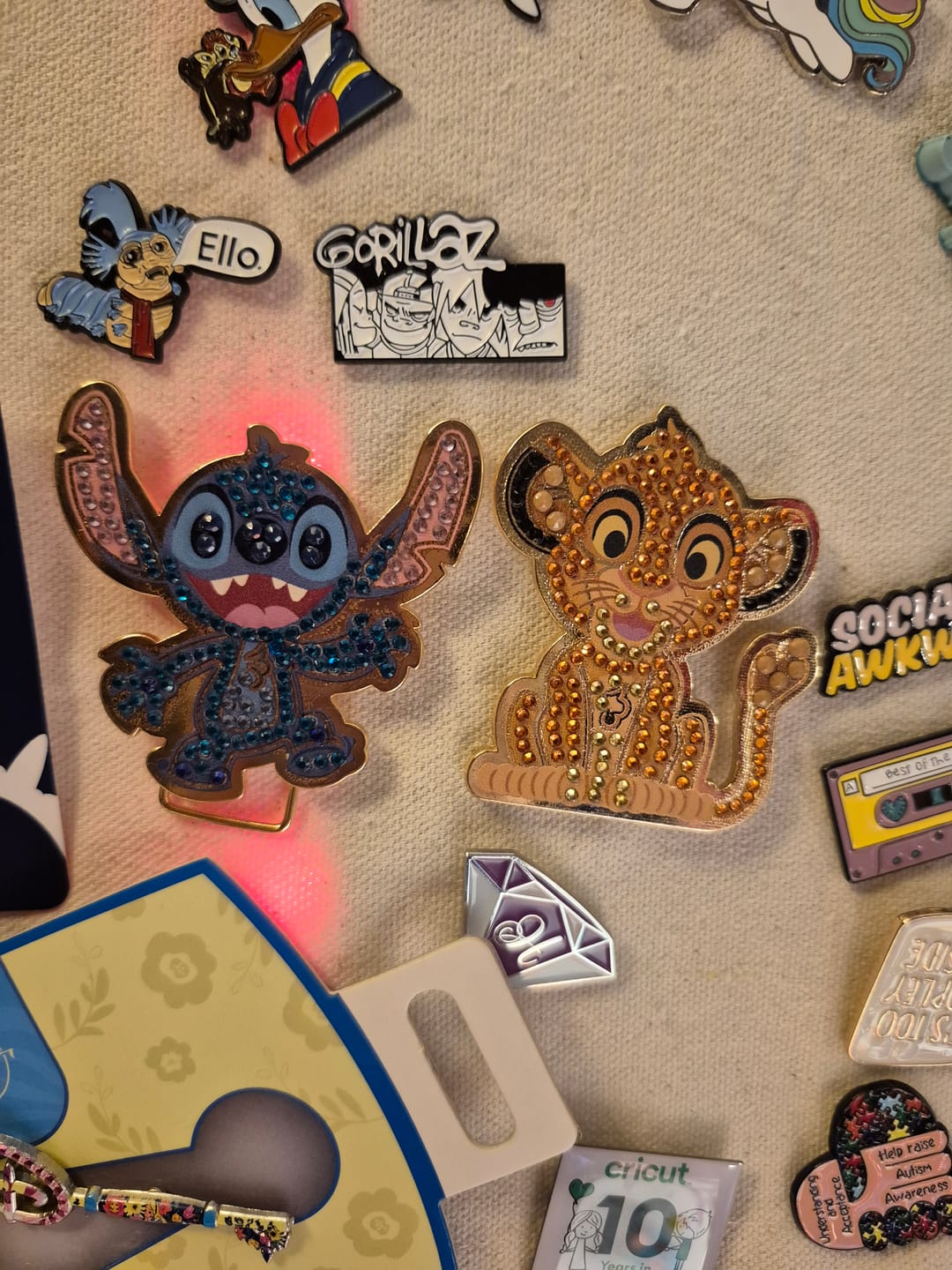Customer photo review of Disney Crystal Art Pin Badge - Blind Bag