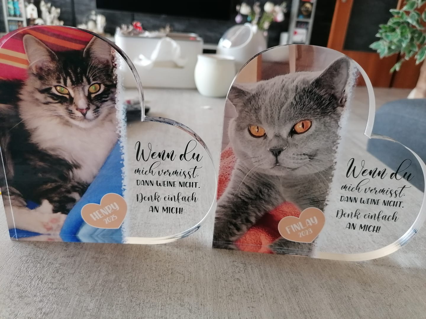 Customer photo review of Wenn du mich vermisst - Individuelles Glasherz