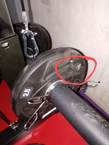 Customer photo review of Disco de 3 Agarres IRONSIDE (2.5 a 20 kg)