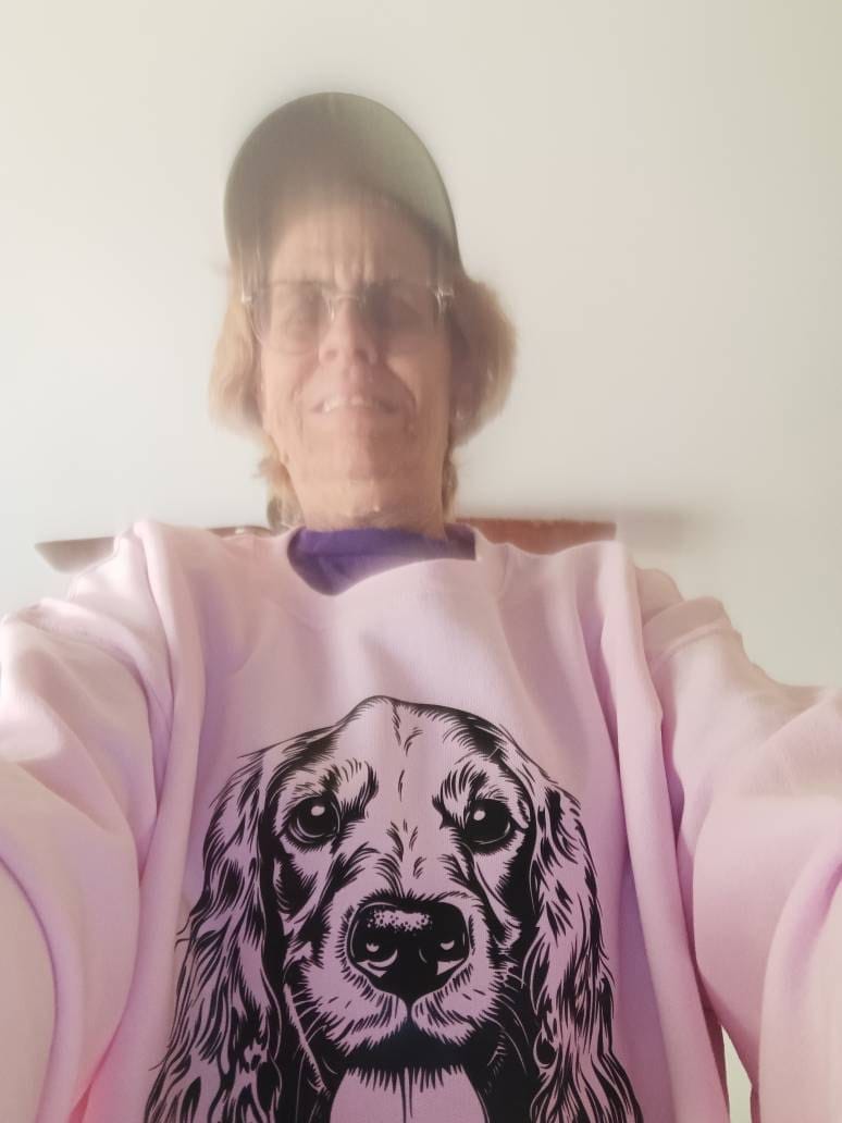 Customer photo review of Cocker Spaniel, Pet, Dog Breed Sweatshirt
