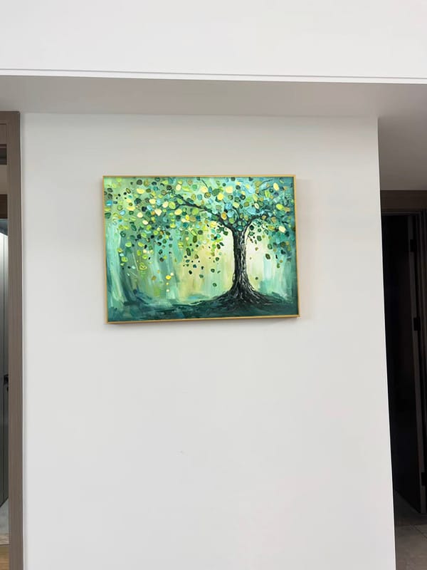 Customer photo review of Tree Textured Painting Canvas #TP005
