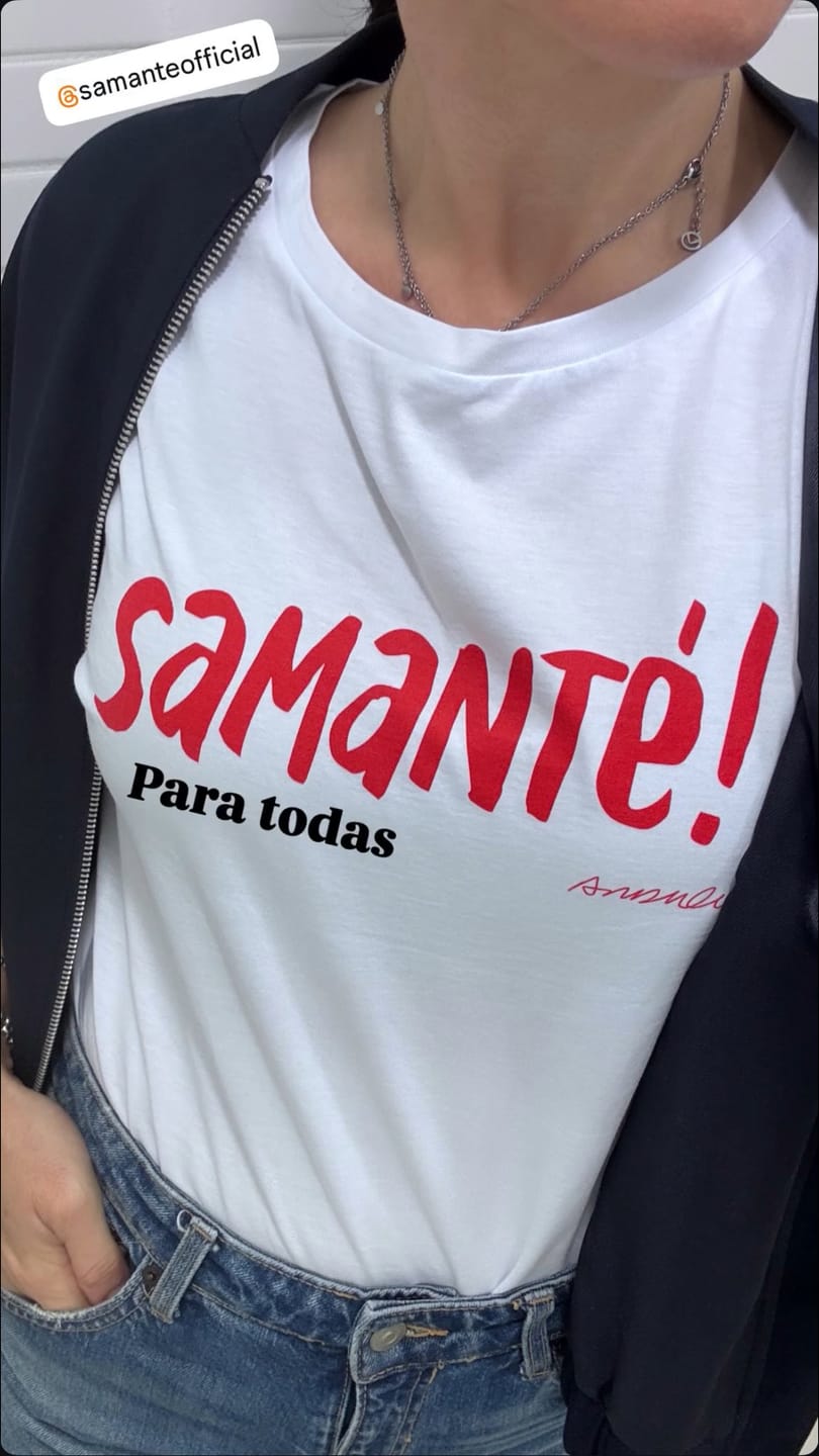 Customer photo review of Camiseta "Samanté!"