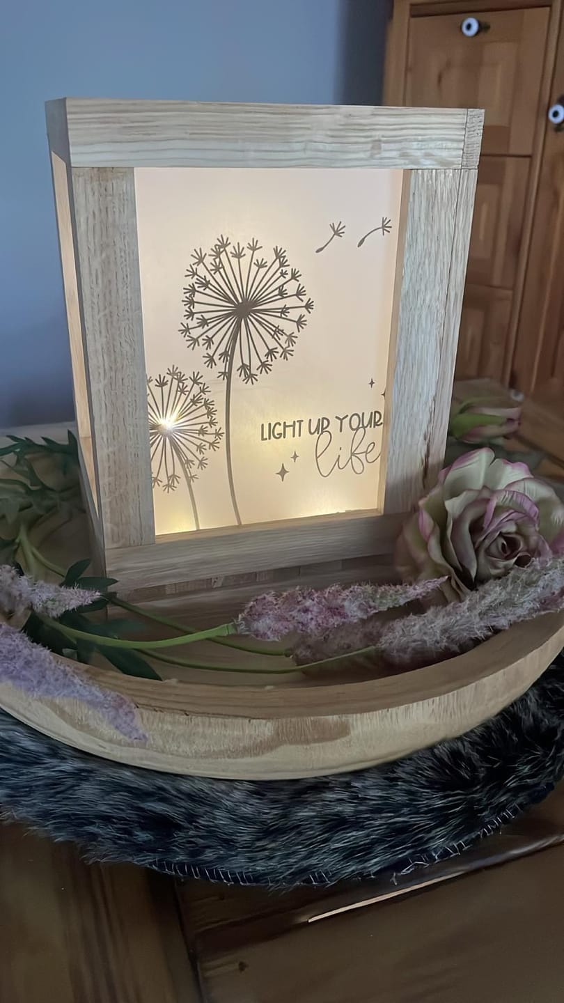 Customer photo review of "Pusteblumen" Laterne PDF Bastelidee mit Easy-Sticks