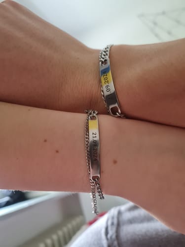 Customer photo review of Pärchen-Armband Set