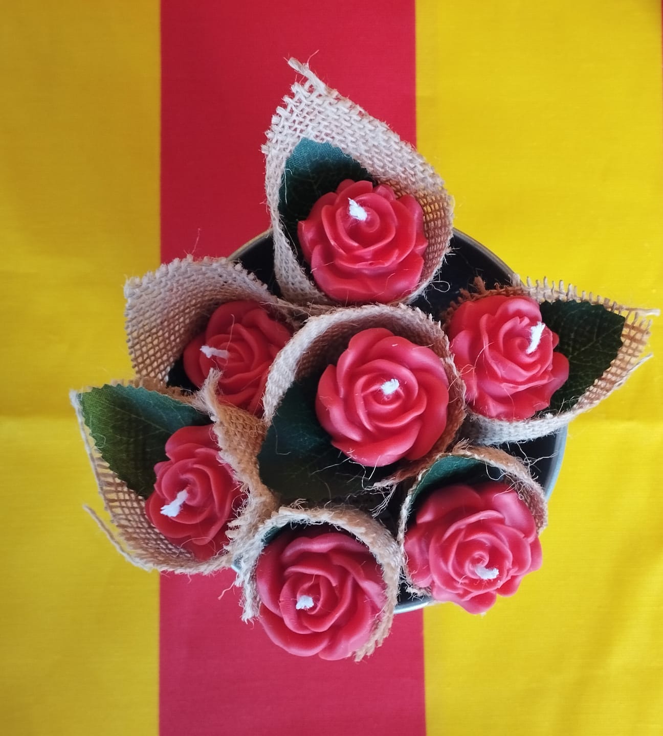 Customer photo review of Colorante líquido para velas ROJO TOMATE