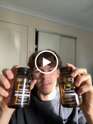 Customer video review of Mushroom Blend Capsules