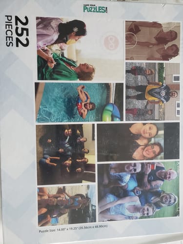 Customer photo review of Collage Photo 252 Piece Puzzle - Photo Collage Puzzles