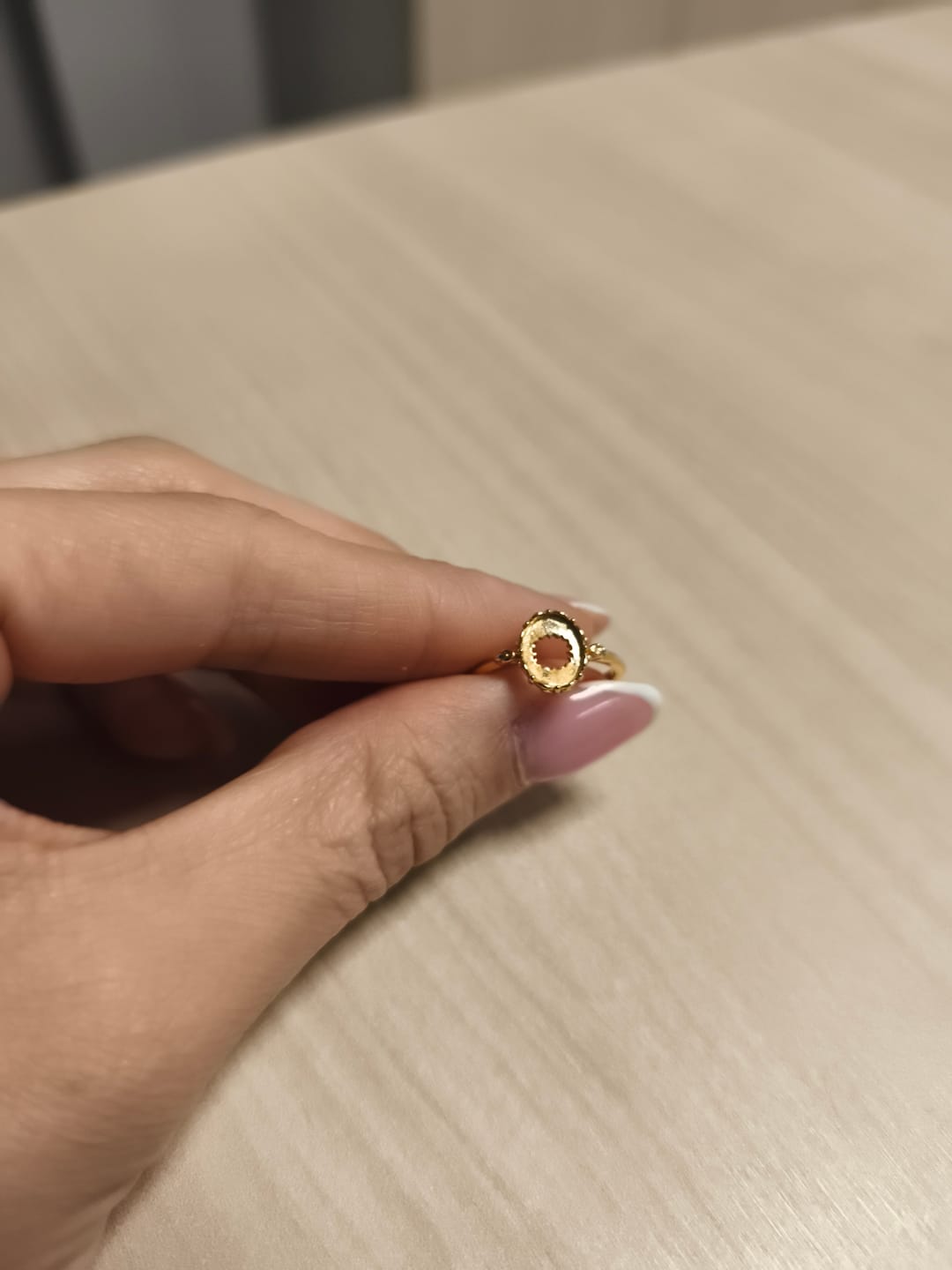 Customer photo review of Bague Ajustable "Charme Nocturne" en Agate Noire