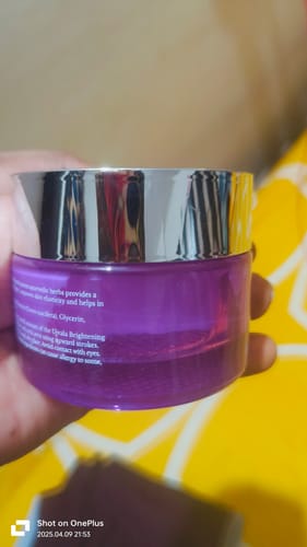 Customer photo review of Ujvala Skin Brightening Moisturizer