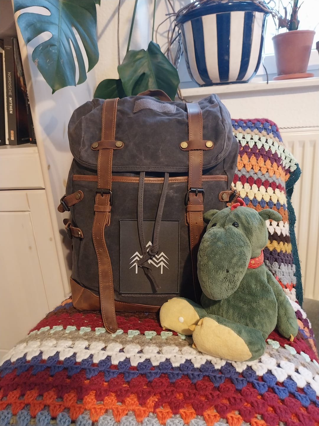 Customer photo review of Rucksack mit Patch (🌲)