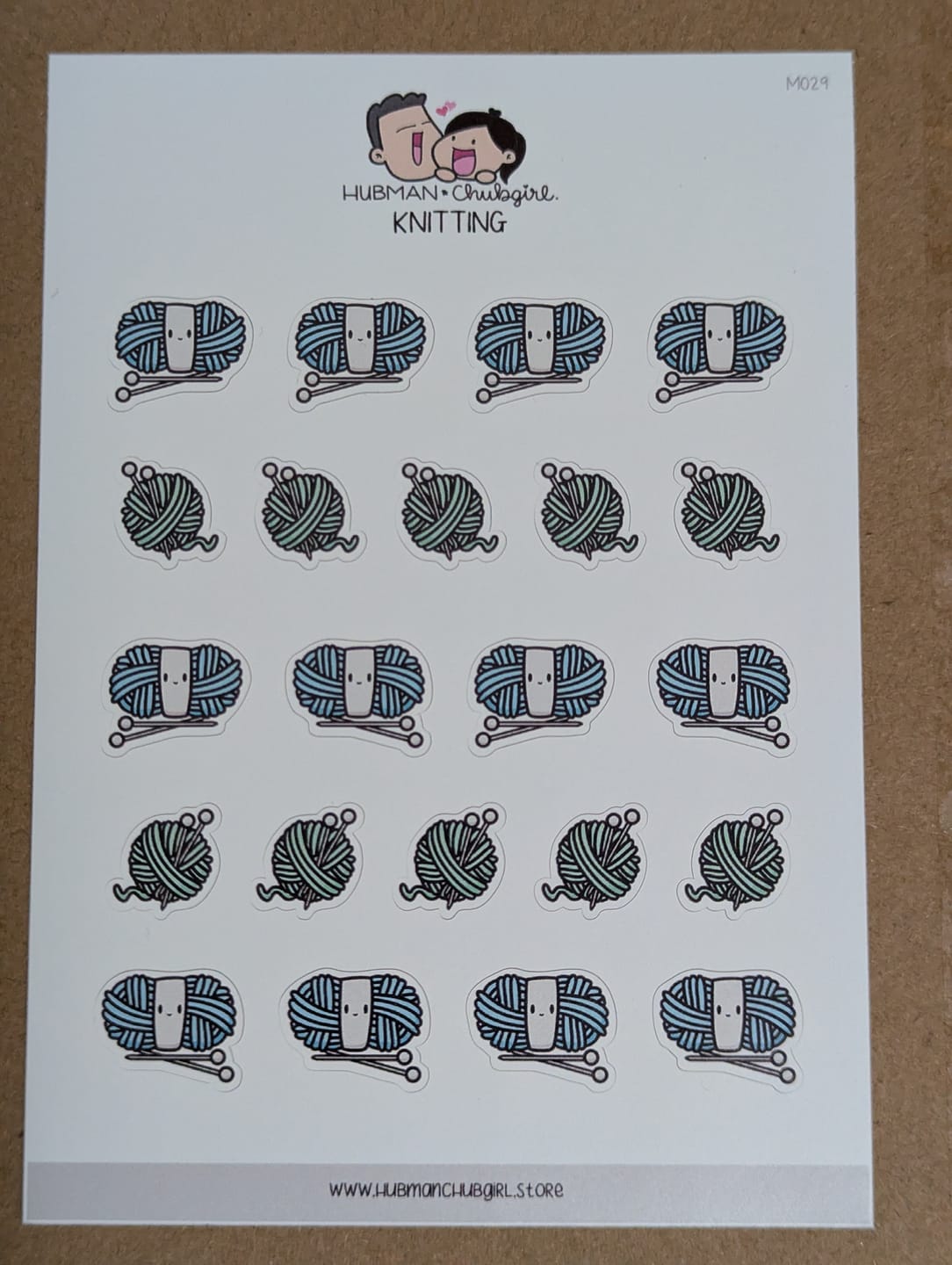 Customer photo review of Knitting Planner Stickers