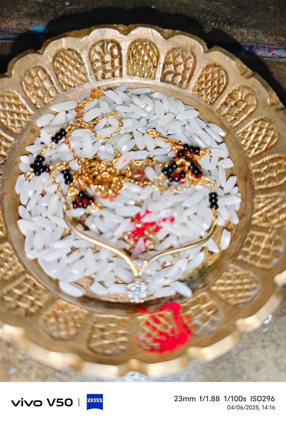 Customer photo review of Niyati Diamond Mangalsutra | BIS Hallmarked | 18k Gold Vermeil
