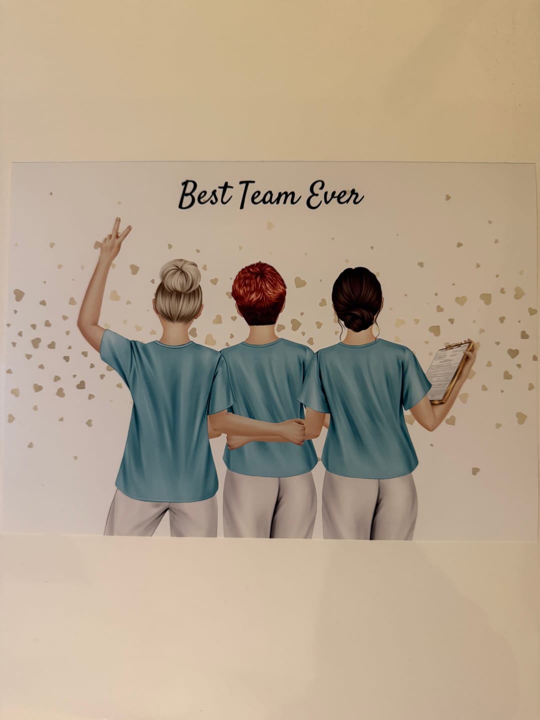 Customer photo review of Affiche Personnalisée - Infirmière/Médecin - 2 à 10 personnes