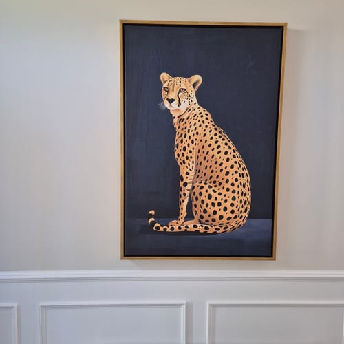 Customer photo review of Yellow Cheetah No2 Print