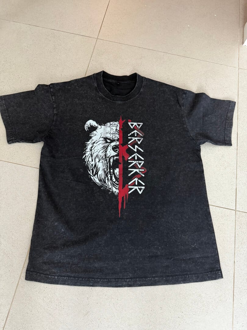 Customer photo review of BEAR RITUAL WASHED T-SHIRT