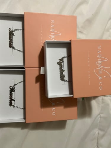 Customer photo review of Personalized Name Necklace
