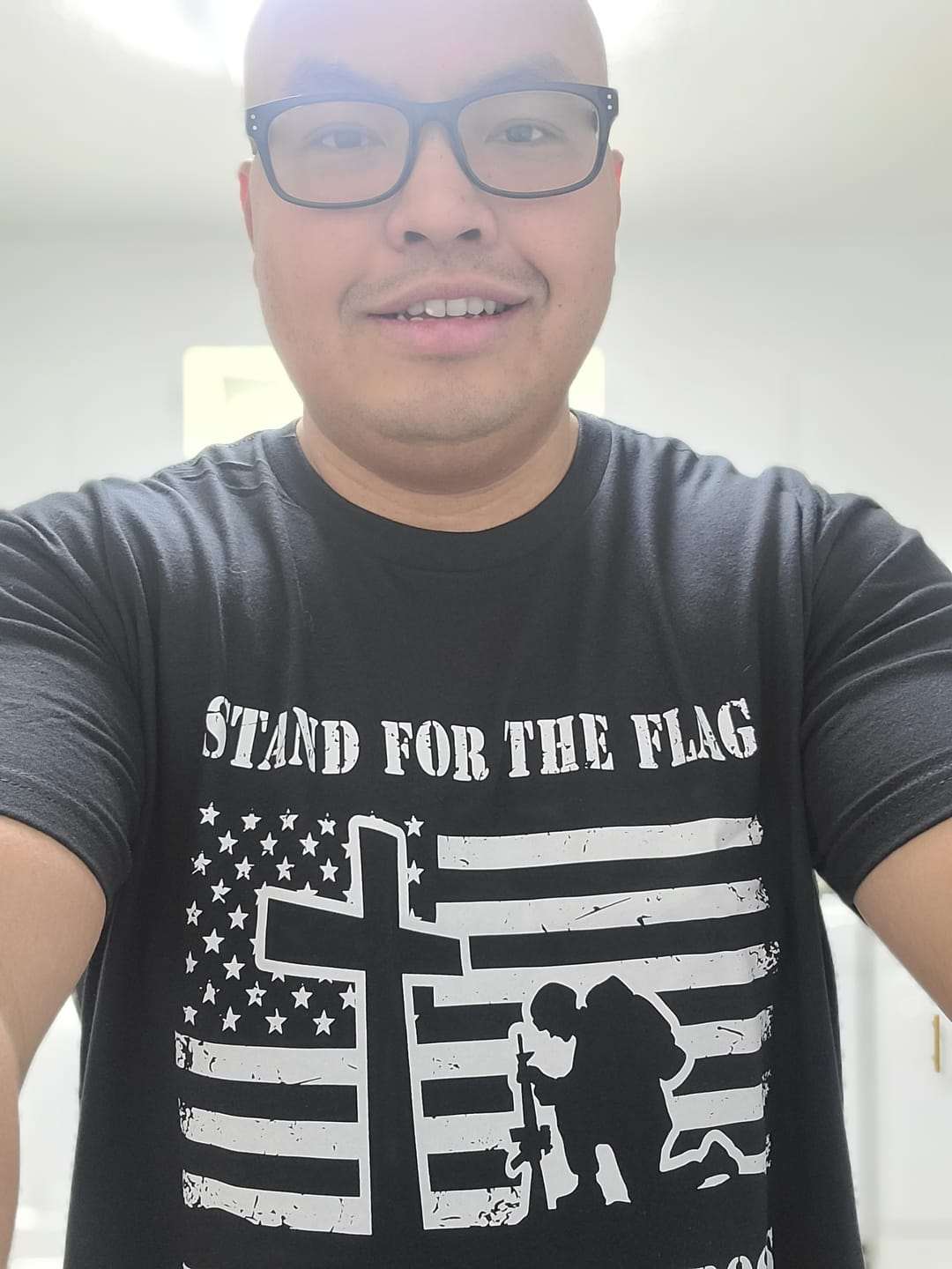 Customer photo review of Kneel For The Cross - Tee