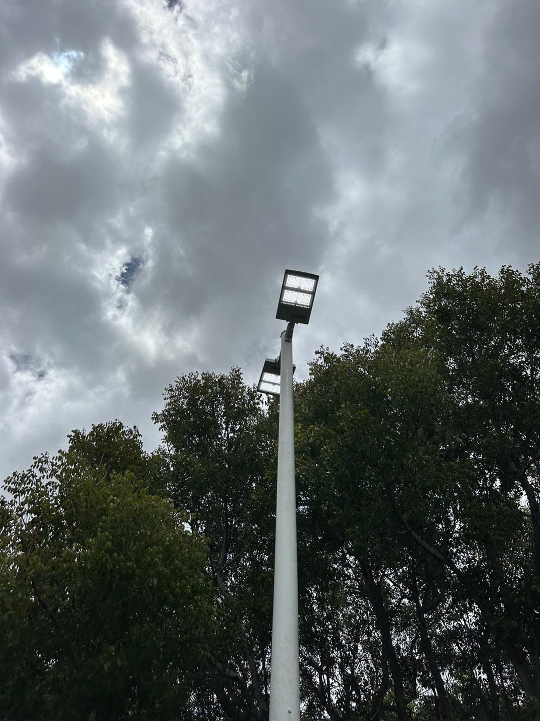 Customer photo review of LED Parking Lot Light With Dusk to Dawn Photocell, 300W, 5700K, 42800LM, High Voltage 277-480V, IP65, Universal Mount (Adjustable Slip Fitter + Wall Mount), UL, DLC Listed, Bronze, Commercial Area Road Lighting