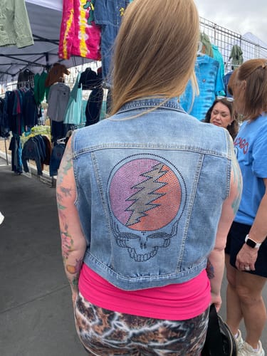 Customer photo review of Wholesale Denim Vests