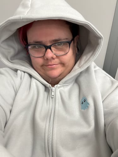 Customer photo review of The Classic Squiddy Zip Hoodie