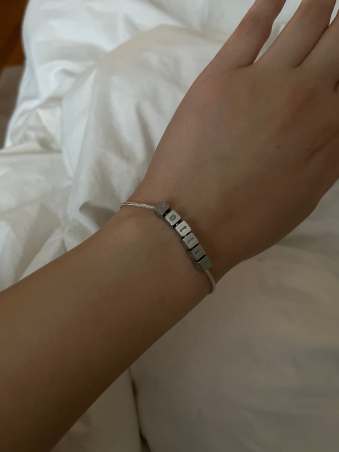 Customer photo review of CUSTOMIZABLE FRIENDSHIP BRACELET