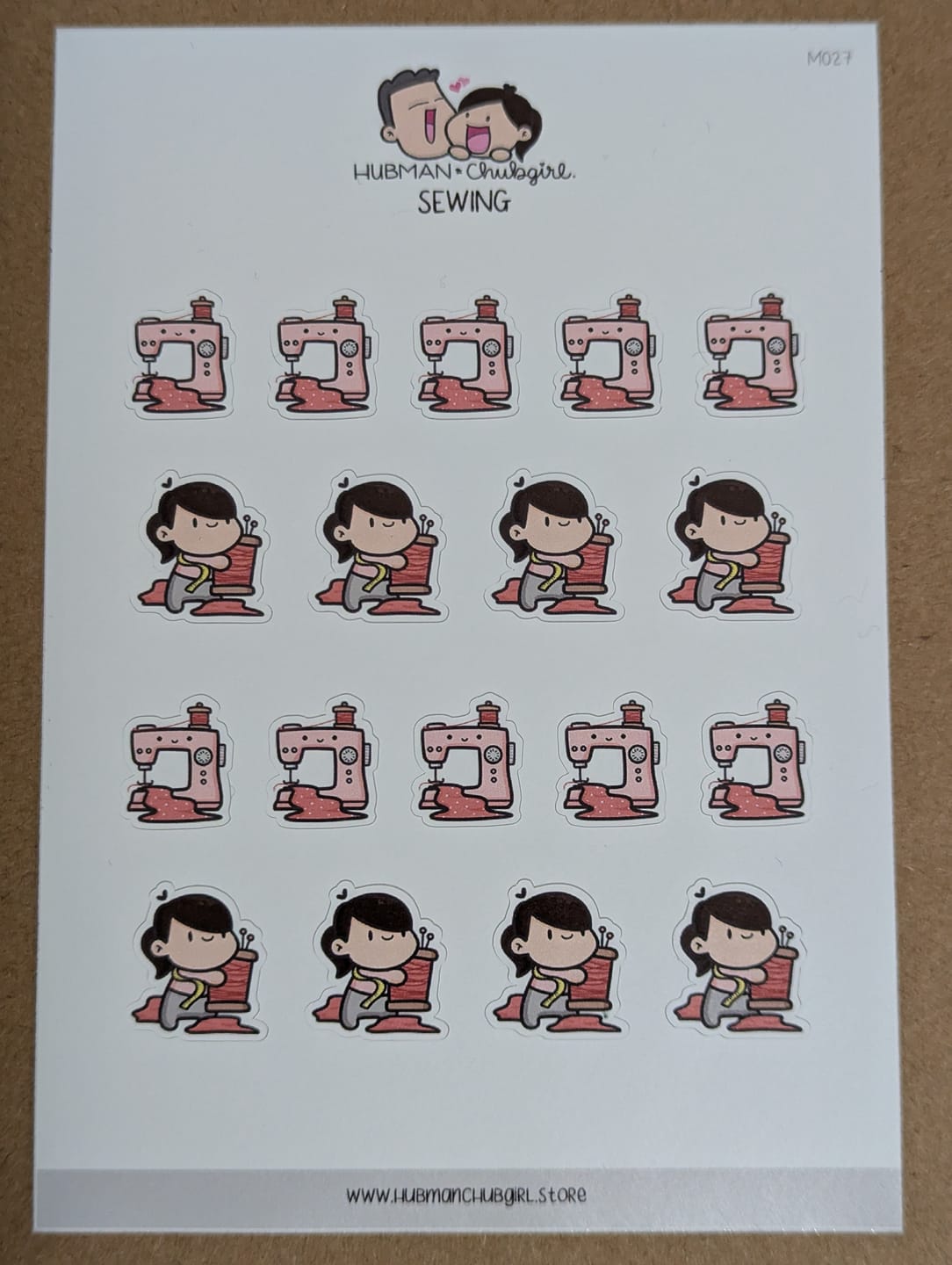 Customer photo review of Sewing Planner Stickers