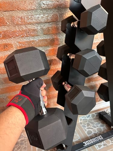 Customer photo review of Mancuerna Hexagonal (2.5 a 50 kg) IRONSIDE