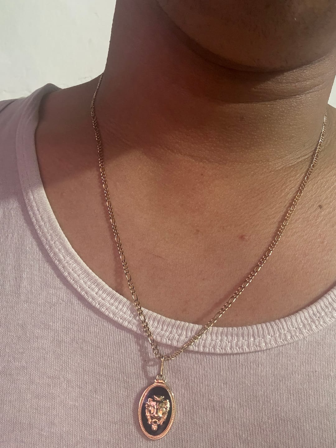 Customer photo review of Cadena Fígaro en Oro laminado 18k Para Caballero