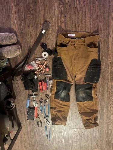 Customer photo review of RX-1 Relaxed Pro Pants Whiskey