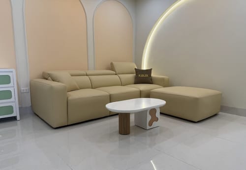 Customer photo review of Sofa góc da 3 chỗ tựa gật gù - LEBOSS