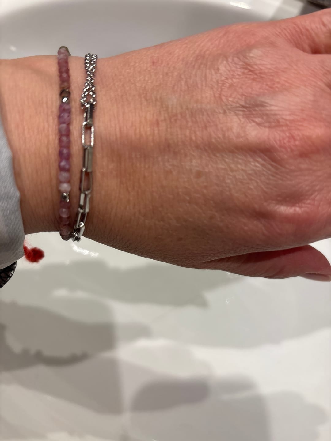 Customer photo review of Pulsera Murano Color