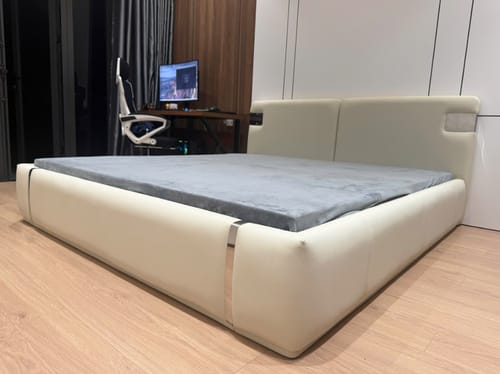 Customer photo review of Mẫu thiết kế giường bọc da có 4 ngăn kéo - Radian