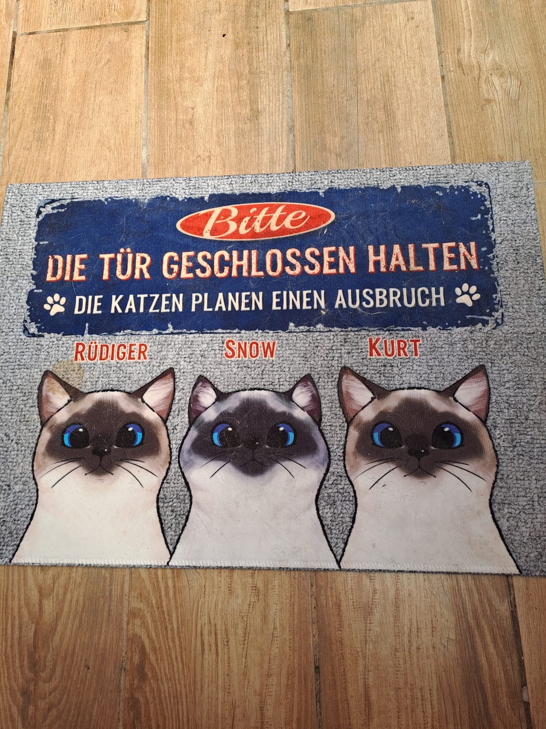 Customer photo review of Ausbruchsplan - Individuelle Fußmatte