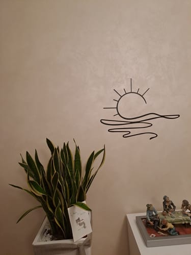 Customer photo review of Décoration Murale en Métal - Soleil (v03)